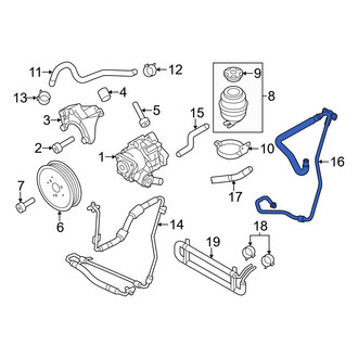 Audi OE - Power Steering Return Hose
