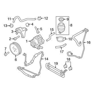Audi OE - Steering Gear & Linkage - Pump & Hoses (Premium Plus / Prestige 3.2L)