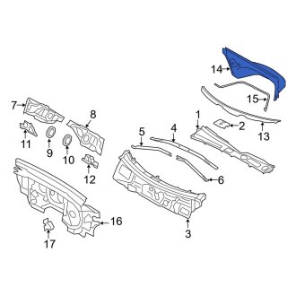 Audi Q5 Cowl Panels & Parts | Vent Grills — CARiD.com