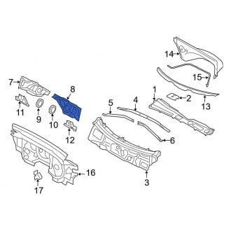 Audi Q5 Cowl Panels & Parts | Vent Grills — CARiD.com