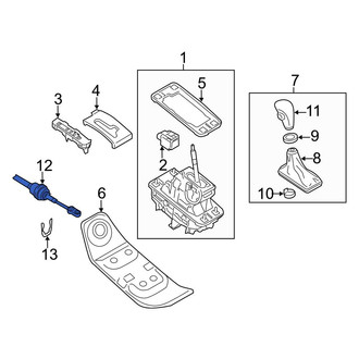 Audi OE - Automatic Transmission Shifter Cable