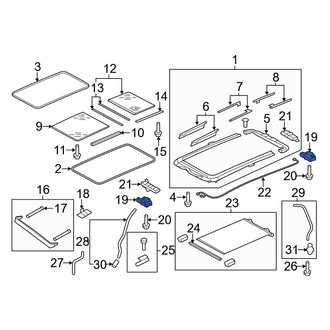 Audi OE - Sunroof Motor