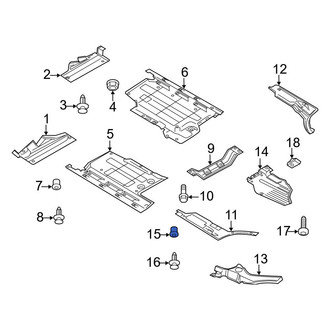 Audi OE - Door Molding Grommet