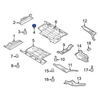 Audi OE - Fender Liner Nut