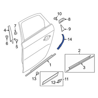 Audi OE - Rear Left Stone Guard