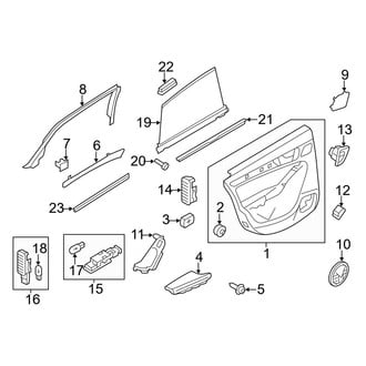 Audi OE - Rear Door - Interior Trim