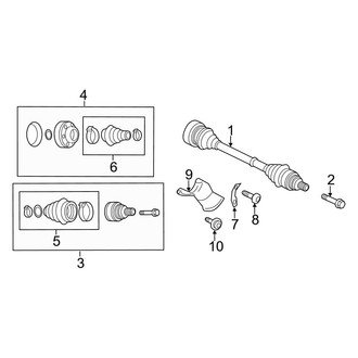 Audi OE - Rear Suspension - Drive Axles (Flex)