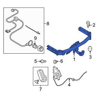 Audi OE - Rear Trailer Hitch
