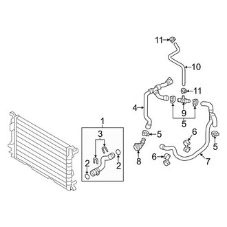 Audi OE - Cooling - Hoses & Lines (Return), (Premium Plus / Prestige 3.0L)