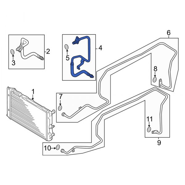 Automatic Transmission Oil Cooler Hose Assembly