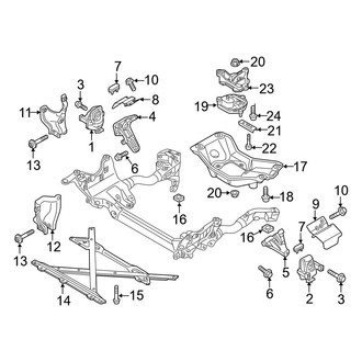 Audi OE - Engine / Transaxle - Engine & Transmission Mounting (3.0L Diesel)