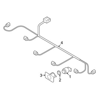 Audi OE - Front Bumper & Grille - Electrical Components (With S-Line Exterior, Park Sensors)