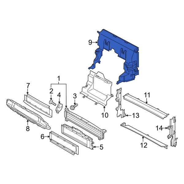 Radiator Support Air Duct