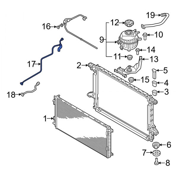 Engine Coolant Pipe