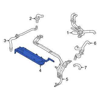 Audi OE - Front Drive Motor Battery Pack Coolant Hose Bracket