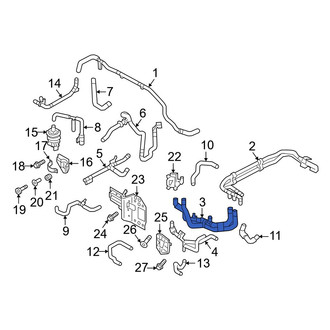 Audi OE - Right Engine Coolant Pipe