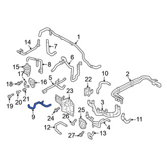 Audi OE - Right Engine Coolant Pipe