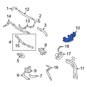 Audi OE - Center Upper Engine Coolant Pipe