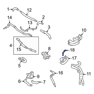 Audi OE - Engine Coolant Pipe Bracket