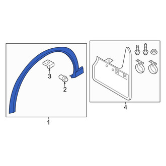 Audi OE - Front Left Wheel Arch Molding