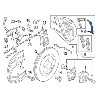Audi OE - Front Disc Brake Anti-Rattle Clip