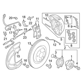 Audi OE - Front Suspension - Brake Components