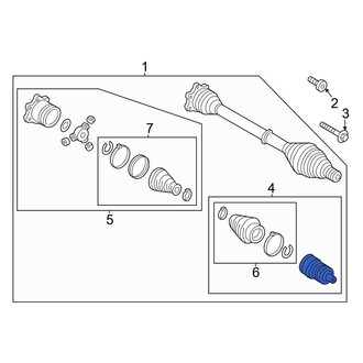 Audi OE - Front Outer CV Joint Kit