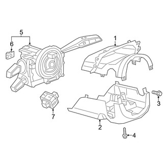 Audi OE - Steering Column - Shroud, Switches & Levers