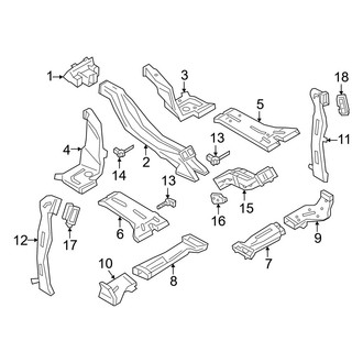 Audi OE - Instrument Panel - Ducts (Rear)