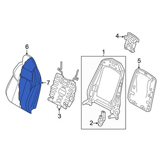 Audi OE - Front Left Seat Back Cushion Cover