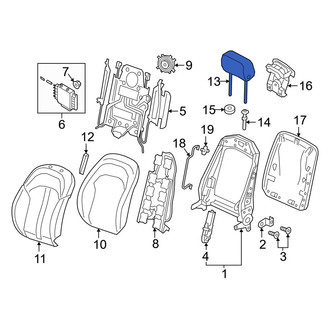 Audi OE - Front Right Headrest