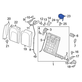 Audi OE - Front Right Headrest