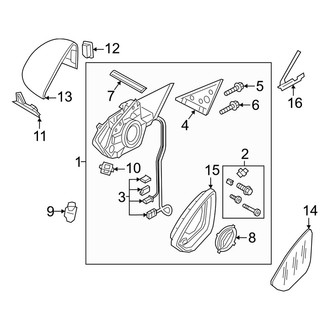 Audi OE - Front Door - Outside Mirrors