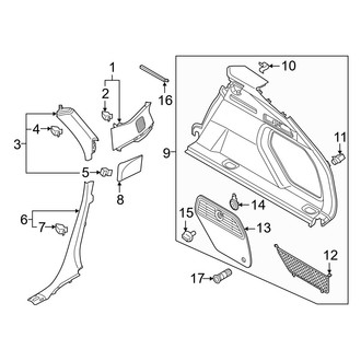 Audi OE - Quarter Panel - Interior Trim