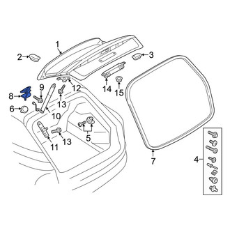Audi OE - Rear Right Liftgate Hinge