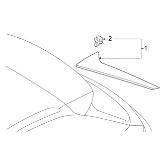 Audi OE - Lift Gate - Spoiler (Side)