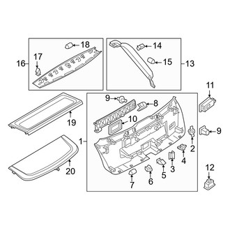 Audi OE - Lift Gate - Interior Trim