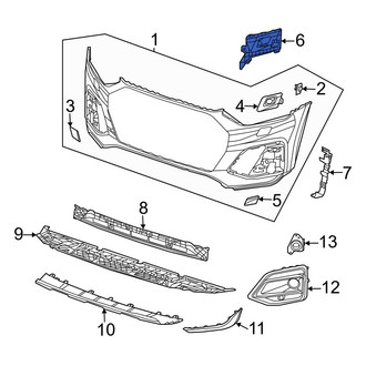 Audi OE - Front Left Bumper Cover Bracket
