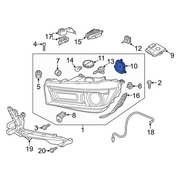 Headlight Bulb Cap