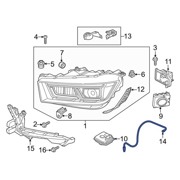 Headlight Housing Vent Tube