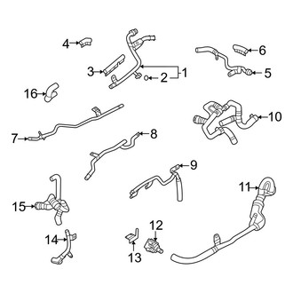Audi OE - Cooling - Hoses & Lines (Center), (PLUG-IN HYBRID EV-GAS (PHEV))