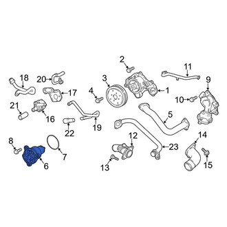 Audi OE - Engine Coolant Thermostat Kit
