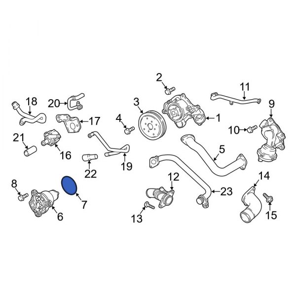 Engine Coolant Thermostat Housing Seal