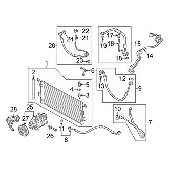 Audi OE - Air Conditioner & Heater - Condenser, Compressor & Lines (FY Body Code)