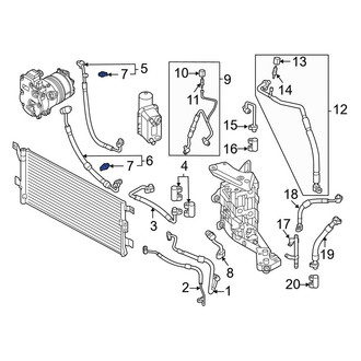 Audi OE - A/C Refrigerant Pressure Sensor
