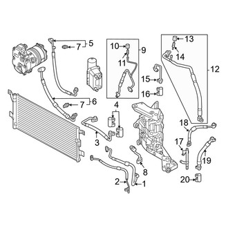 Audi OE - Air Conditioner & Heater - Hoses & Lines (Engine Compartment)