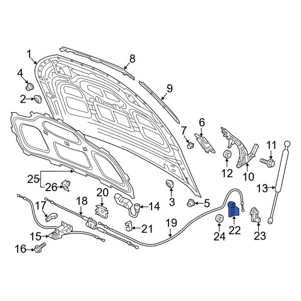 Hood Release Handle