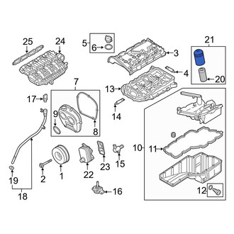 Audi OE - Engine Oil Filter Housing