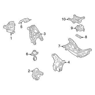 Audi OE - Engine / Transaxle - Engine & Transmission Mounting (MILD HYBRID EV-GAS (MHEV))