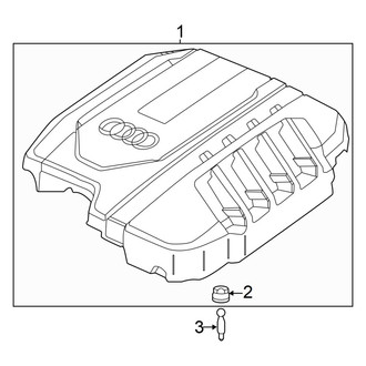 Audi OE - Engine / Transaxle - Engine Appearance Cover (MILD HYBRID EV-GAS (MHEV))